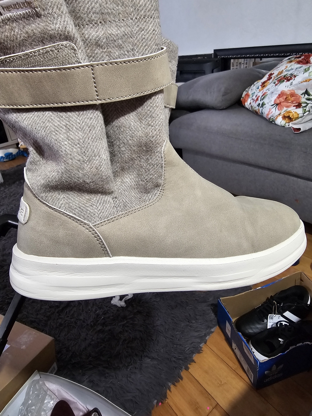 Toms Taupe Mid-Calf Slip-On Winter Boots